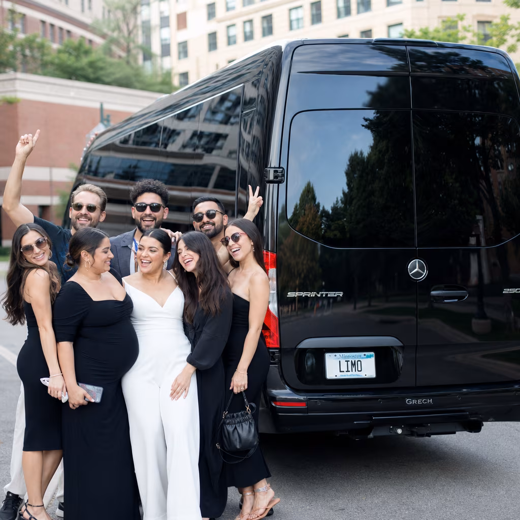 Bachelor and bachelorette party bus