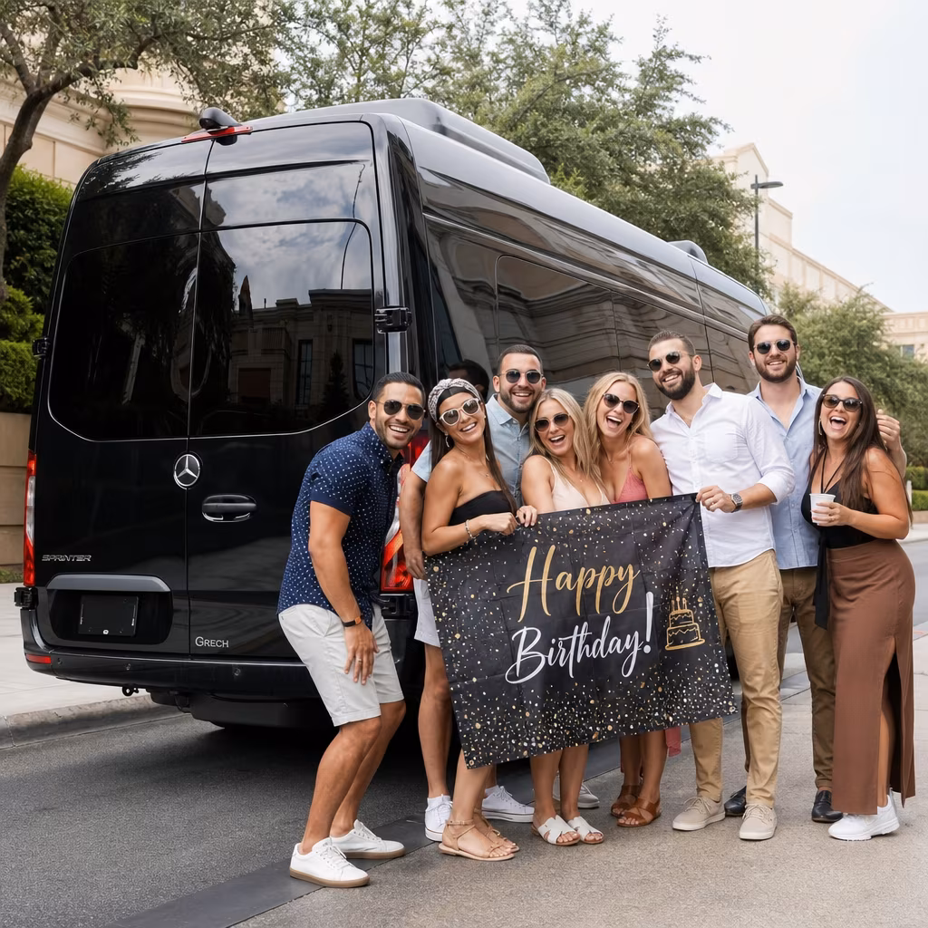 Birthday party bus